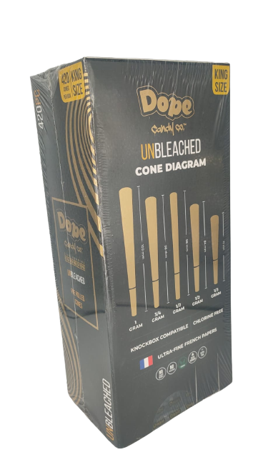 DOPE CONES UNBLEACHED KING SIZE TOWER 420CT/DISPLAY