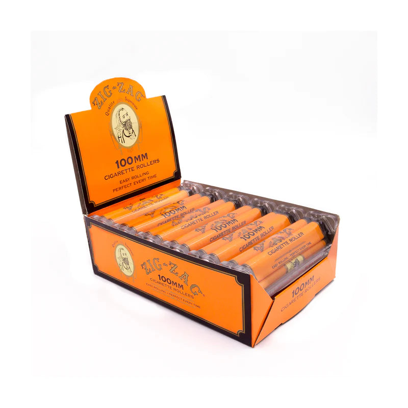 ZIG-ZAG 100MM CIGARETTE ROLLERS 12CT/DISPLAY