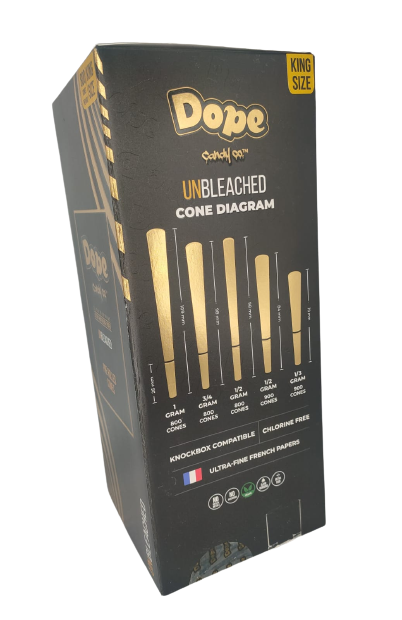 DOPE KING SIZE UNBLEACHED TOWER 800CT/DISPLAY