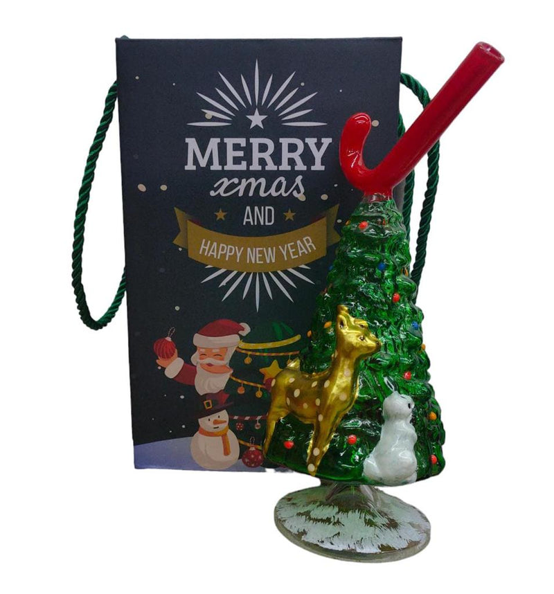 8 CHRISTMAS HOLIDAY THEMED FLORAL TREE TBCO PIPE 1795 1CT