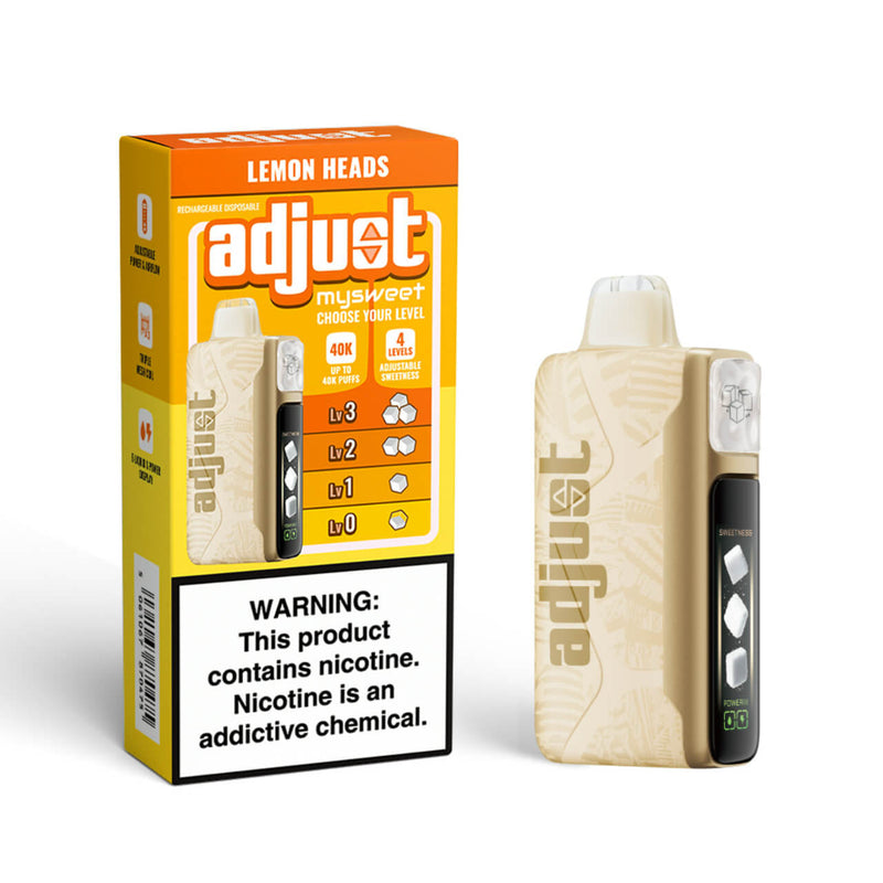 ADJUST MYSWEET 5% 40K PUFFS RECHARGEABLE DISPOSABLE VAPE 5CT/DISPLAY