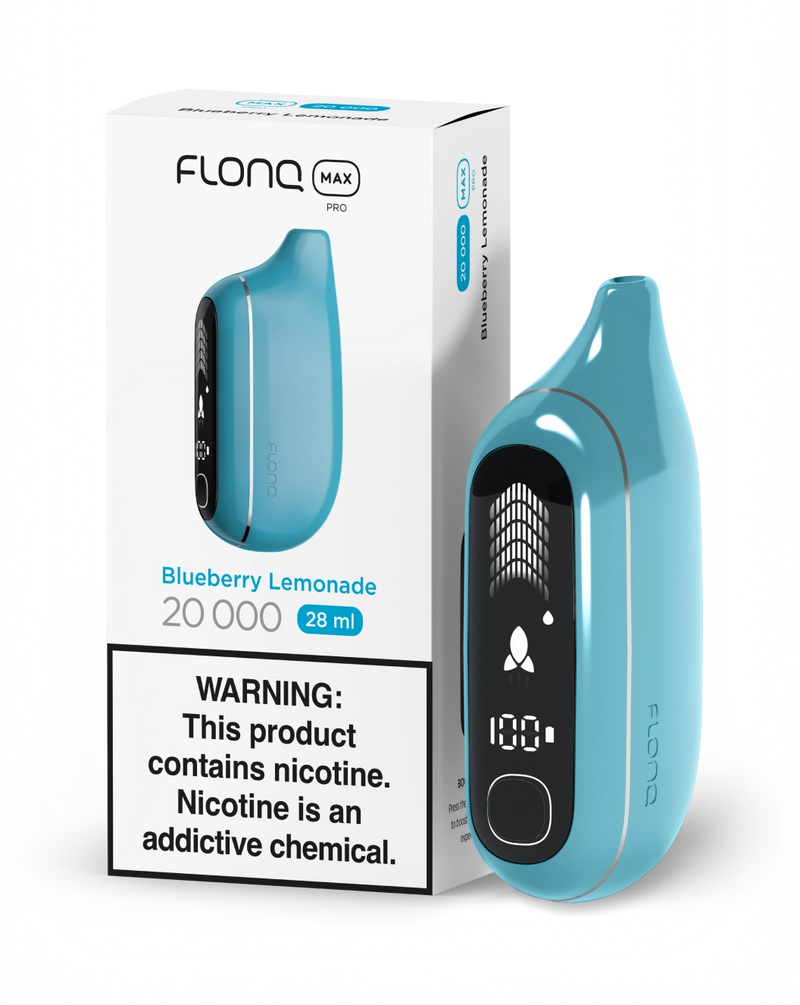 FLONQ MAX PRO 20000 PUFFS RECHARGEABLE DISPOSABLE 5CT/DISPLAY