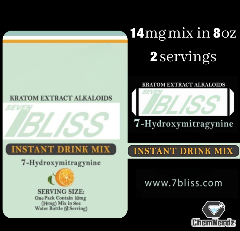 7 BLISS 7-HYDROXYMITRAGYNINE INSTANT DRINK MIX 12CT