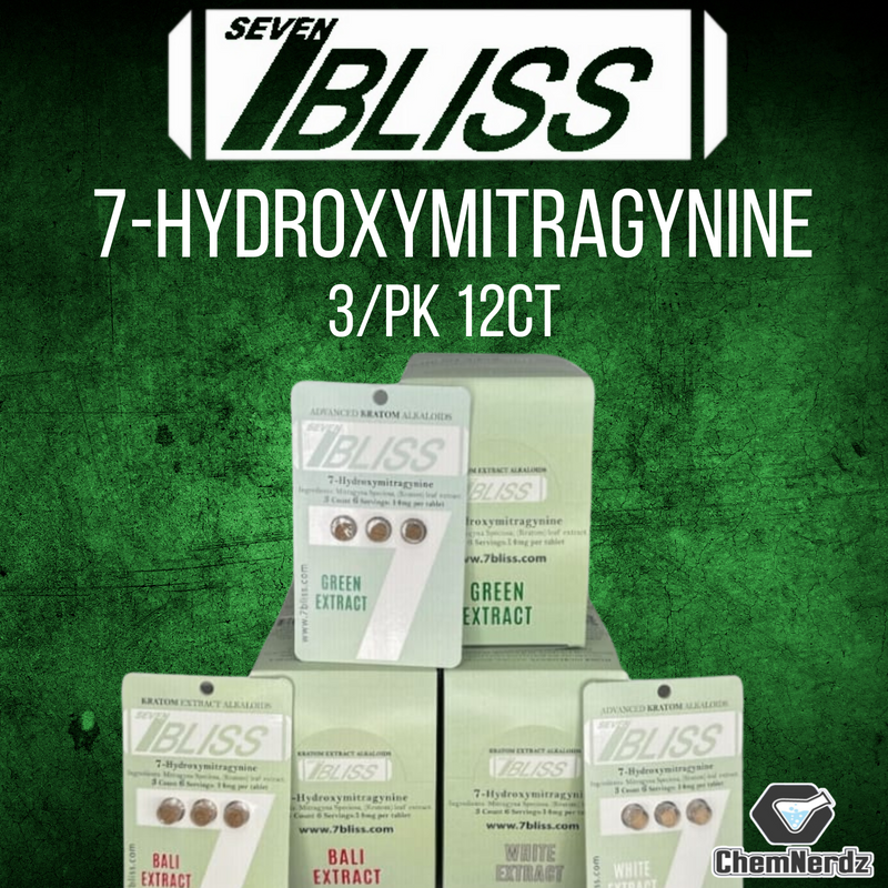 7 BLISS 7-HYDROXYMITRAGYNINE TABLETS 3/PK 12PK/BOX