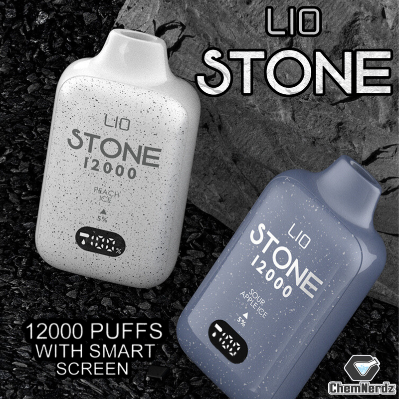 LIO STONE 12000 PUFFS RECHARGEABLE DISPOSABLE VAPE 5CT/DISPLAY