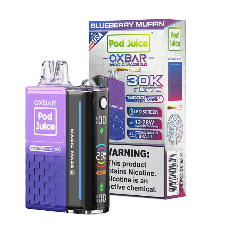 OXBAR MAGIC MAZE 2.0 30K RECHARGEABLE DISPOSABLE VAPE 5CT/DISPLAY