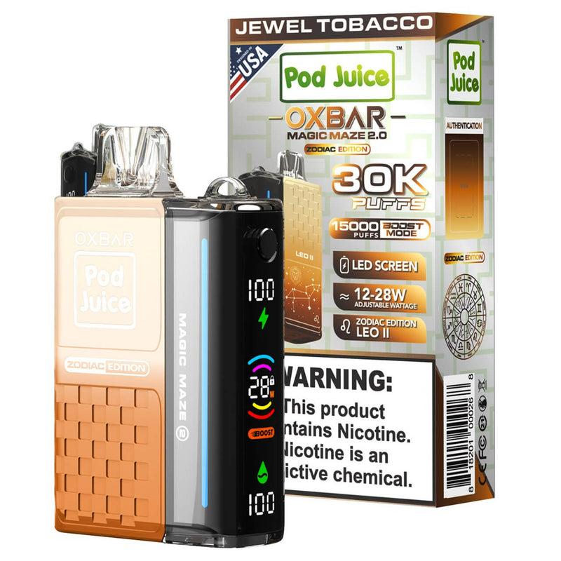 OXBAR MAGIC MAZE 2.0 30K RECHARGEABLE DISPOSABLE VAPE 5CT/DISPLAY