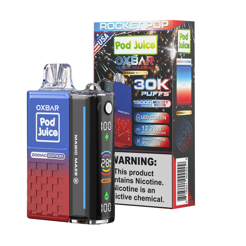 OXBAR MAGIC MAZE 2.0 30K RECHARGEABLE DISPOSABLE VAPE 5CT/DISPLAY