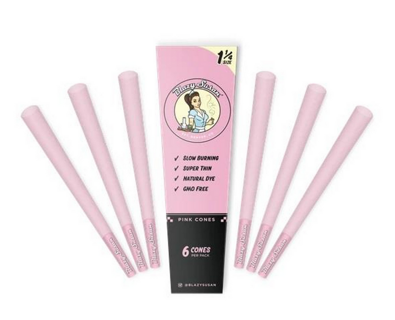 BLAZY SUSAN 1 1/4 PINK CONE 21CT/PK