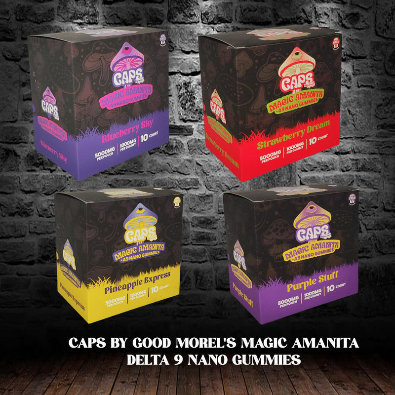 CAPS BY GOOD MOREL'S MAGIC AMANITA DELTA 9 NANO GUMMIES 10CT/BOX