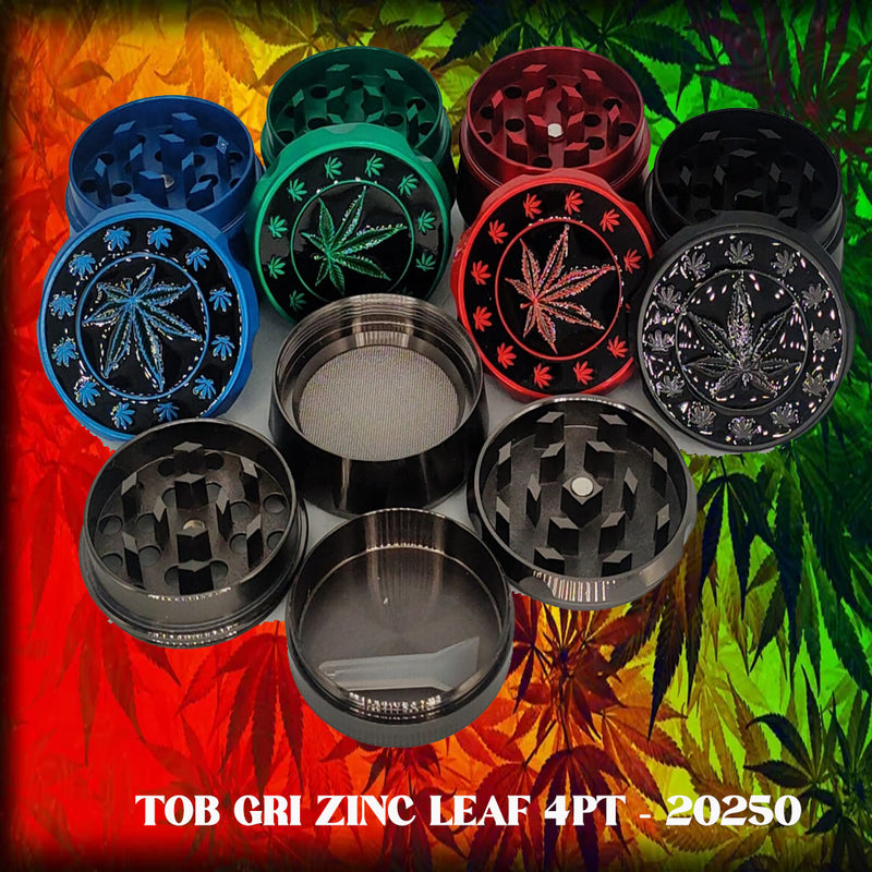 TOB GRI ZINC LEAF 4PT - 20250 GRINDERS 1CT