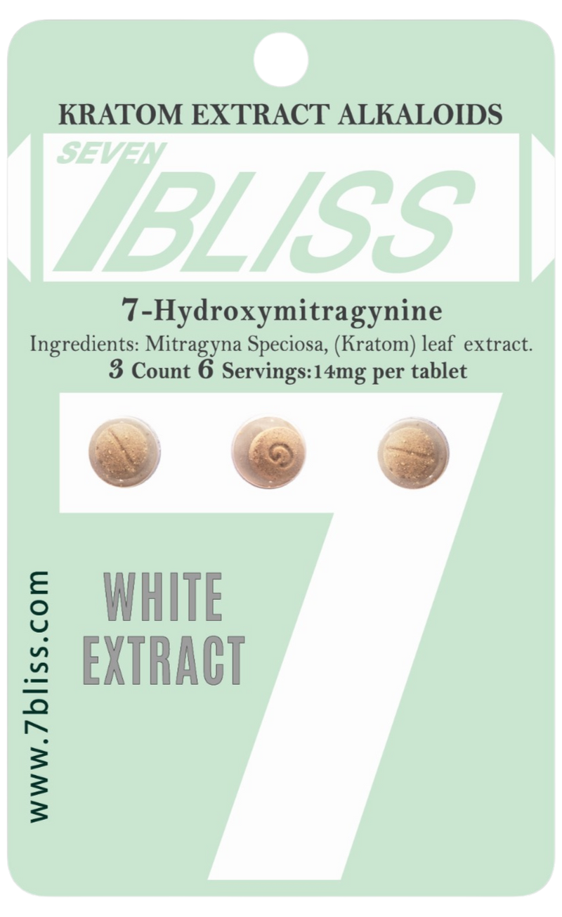 7 BLISS 7-HYDROXYMITRAGYNINE TABLETS 3/PK 12PK/BOX