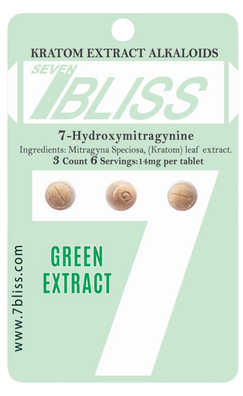 7 BLISS 7-HYDROXYMITRAGYNINE TABLETS 3/PK 12PK/BOX