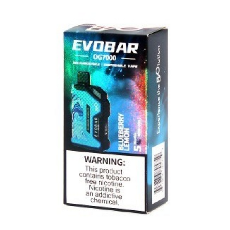 EVO BAR OG 7000 RECHARGEABLE DISPOSABLE VAPE 5CT/DISPLAY