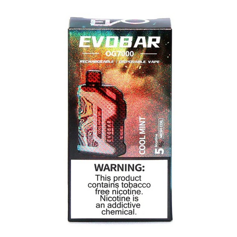 EVO BAR OG 7000 RECHARGEABLE DISPOSABLE VAPE 5CT/DISPLAY