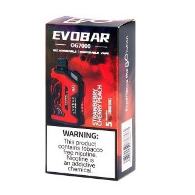 EVO BAR OG 7000 RECHARGEABLE DISPOSABLE VAPE 5CT/DISPLAY