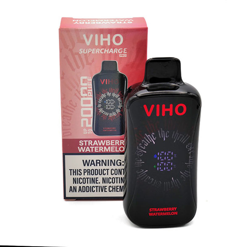 VIHO SUPERCHARGE PRO 20K PUFFS RECHARGEABLE DISPOSABLE VAPE 5CT/DISPLAY