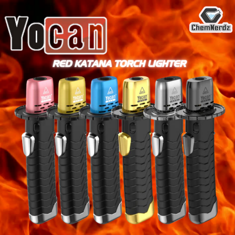 YOCAN RED KATANA TORCH LIGHTER 1CT/DISPLAY