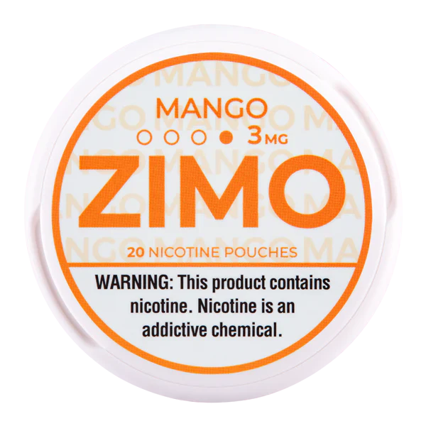 ZIMO TOBACCO-FREE NICOTINE POUCHES CAN 5CT/DISPLAY