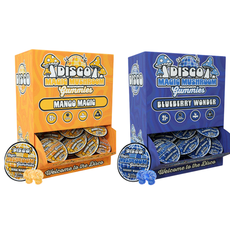 DISCO MUSHROOM 40G/BOX GUMMIES 2PK/20CT/DISPLAY