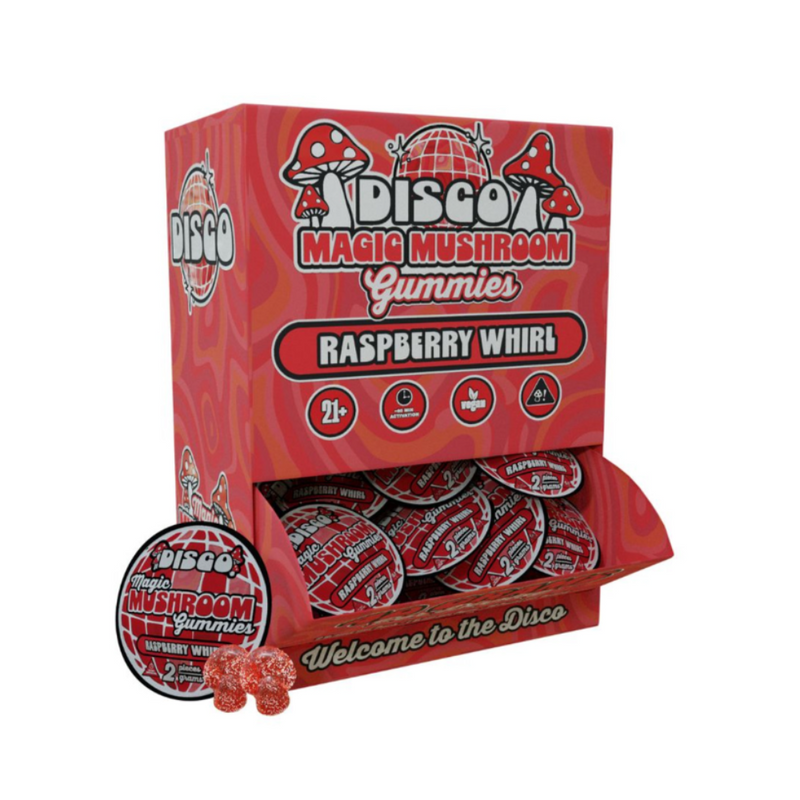 DISCO MUSHROOM 40G/BOX GUMMIES 2PK/20CT/DISPLAY